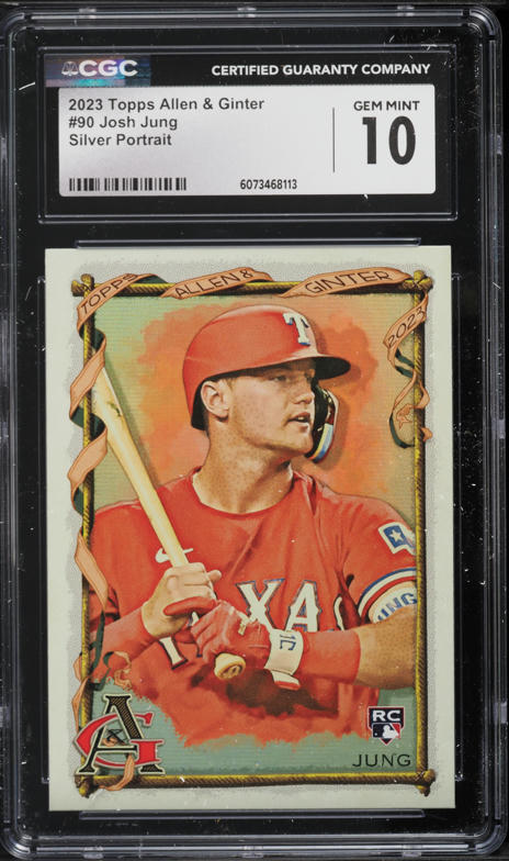 その他 2023 TOPPS ALLEN AND GINTER josh jung 2023 Topps Chrome Pink Refractor Josh Jung ROOKIE #93 PSA 10 GEM