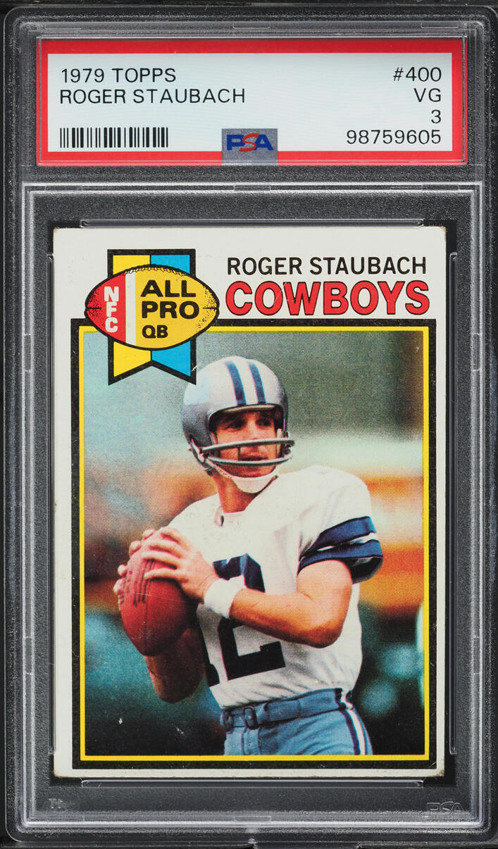 1979 Topps Football Roger Staubach ALL-PRO #400 PSA 3 VG