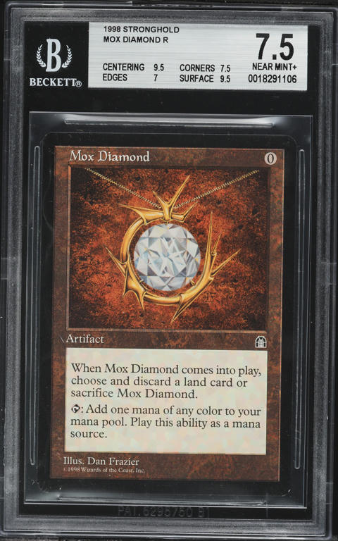 1993 Magic The Gathering MTG Alpha Mox Ruby BGS 6 EXMT on Fanatics