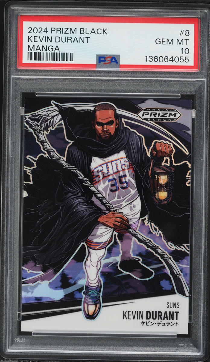 2024 Panini Prizm Black Manga Kevin Durant #8 PSA 10 GEM MINT on