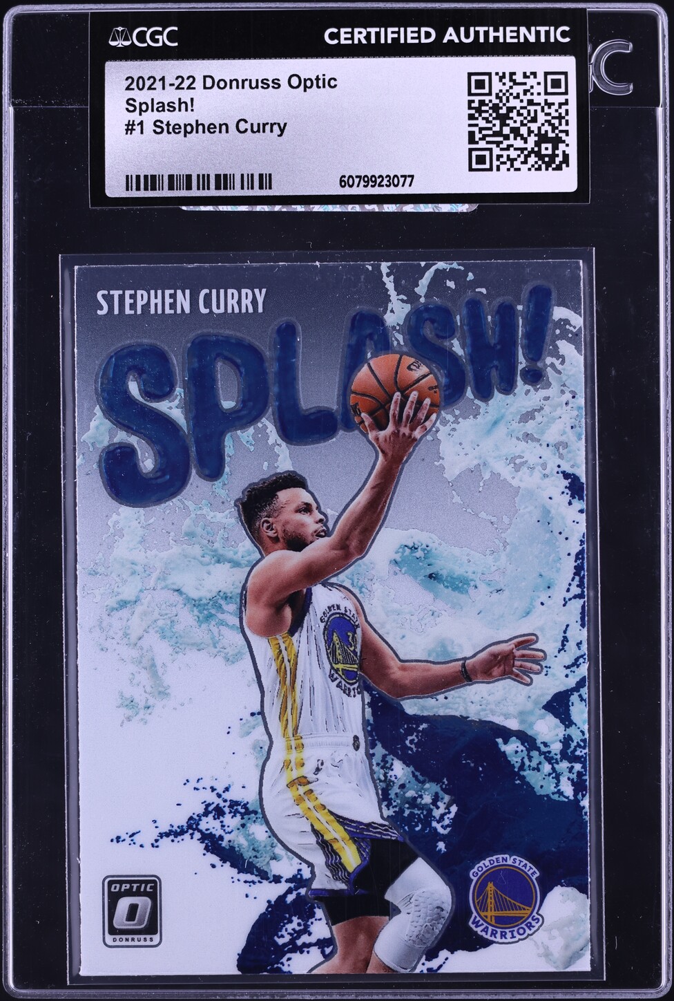 2021 Donruss Optic Splash! Stephen Curry #1 CGC AUTH