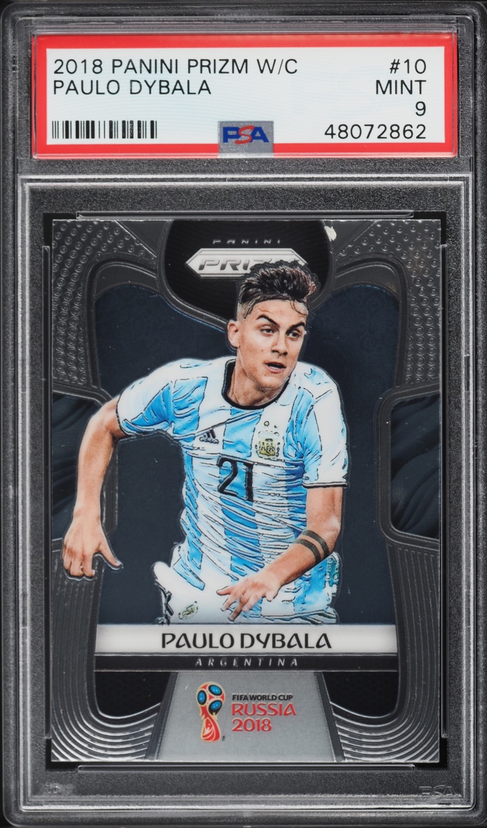2018 Panini Prizm World Cup Paulo Dybala #10 PSA 9 MINT