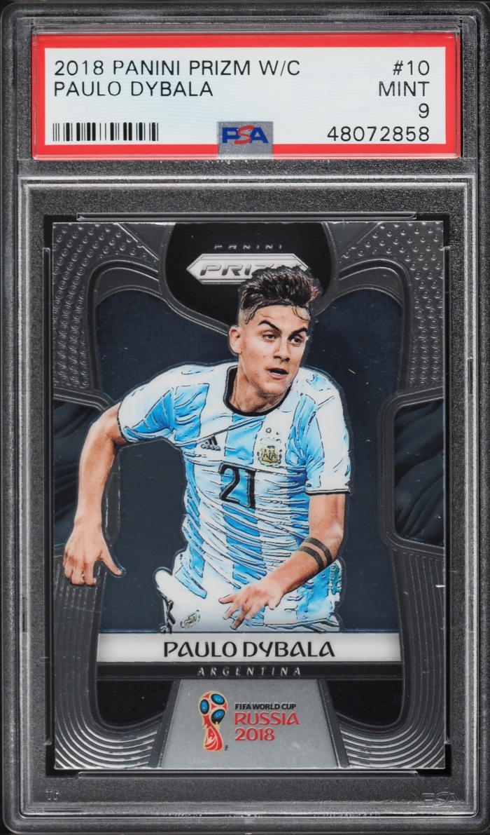 2018 Panini Prizm World Cup Paulo Dybala #10 PSA 9 MINT