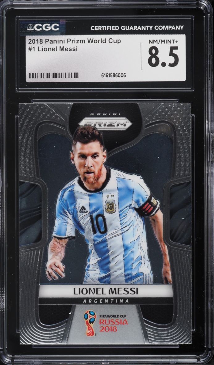 2018 Panini Prizm World Cup Lionel Messi #1 CGC 8.5 NM-MT+