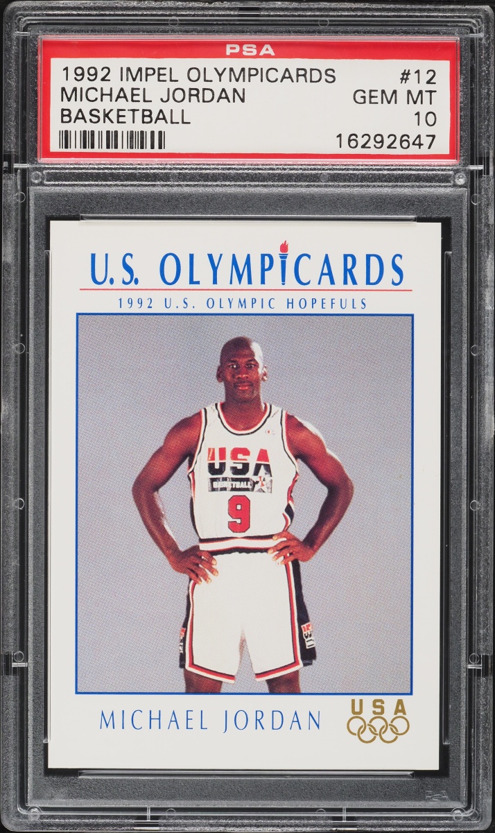 1992 Impel Olympicards Basketball Michael Jordan #12 PSA 10 GEM MINT