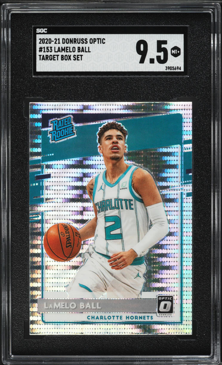 2020 Donruss Optic Target Box Set LaMelo Ball ROOKIE #153 SGC 9.5 MINT+