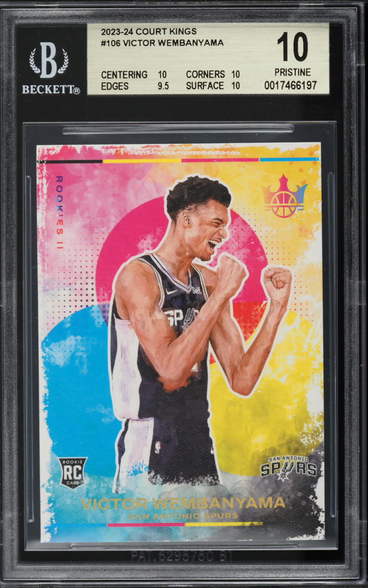2023 Panini Court Kings Victor Wembanyama ROOKIE #106 BGS 10 PRISTINE