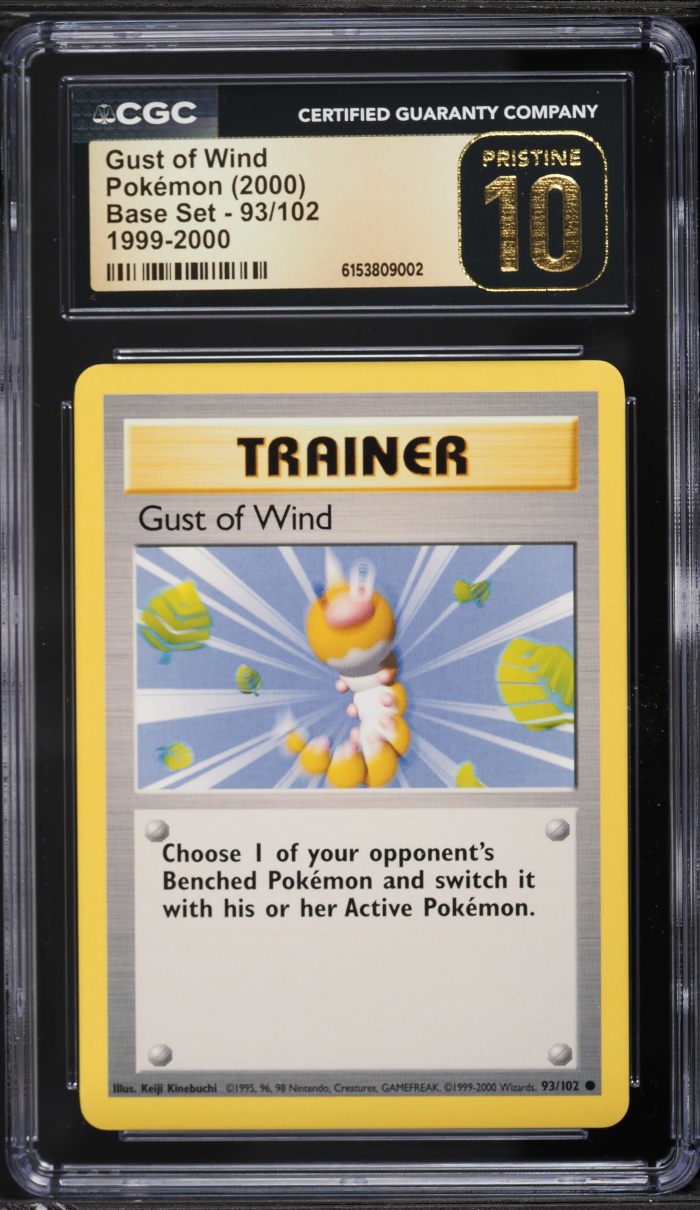 1999-2000 Pokemon Base Set Gust Of Wind #93 CGC 10 PRISTINE