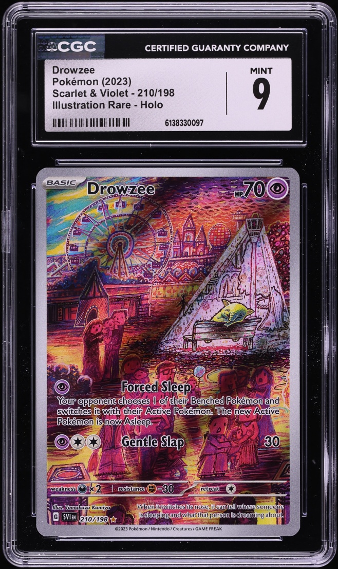 2023 Pokemon Scarlet & Violet IR Drowzee #210 CGC 9 MINT