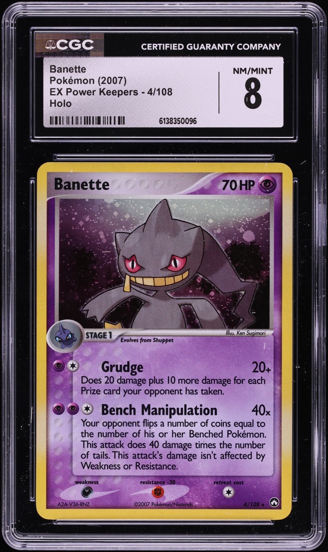 2007 Pokemon EX Power Keepers Holo Banette #4 CGC 8 NM-MT