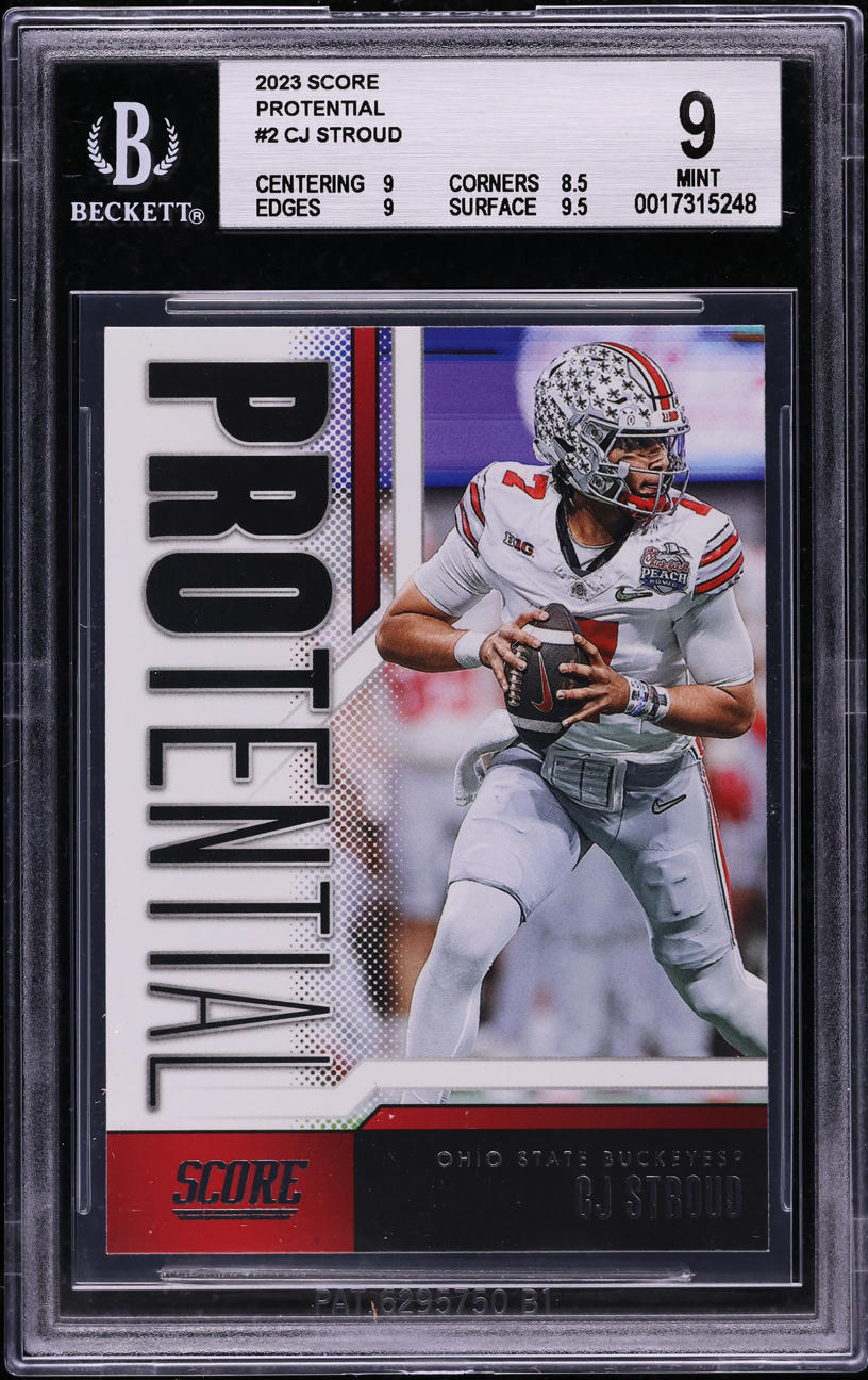 2023 Score Protential C.J. Stroud ROOKIE #2 BGS 9 MINT