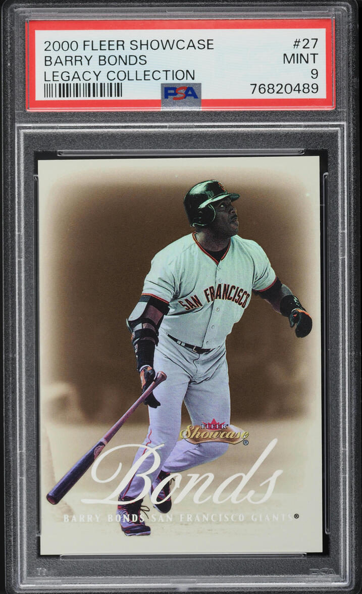 2000 Fleer Showcase Legacy Collection Barry Bonds /20 #27 PSA 9 MINT
