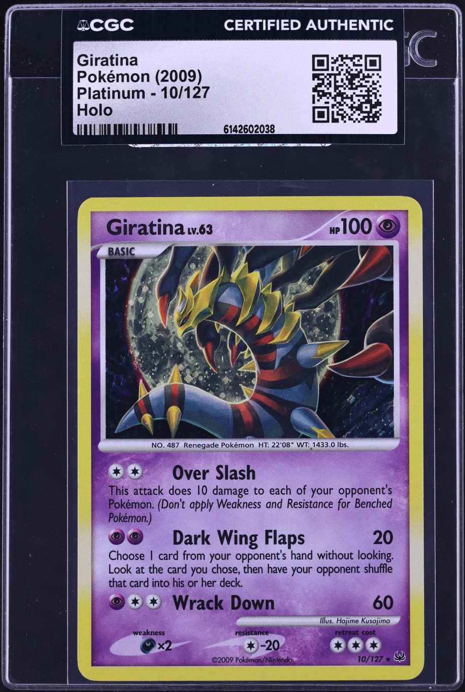 2009 Pokemon Platinum Holo Giratina #10 CGC AUTH
