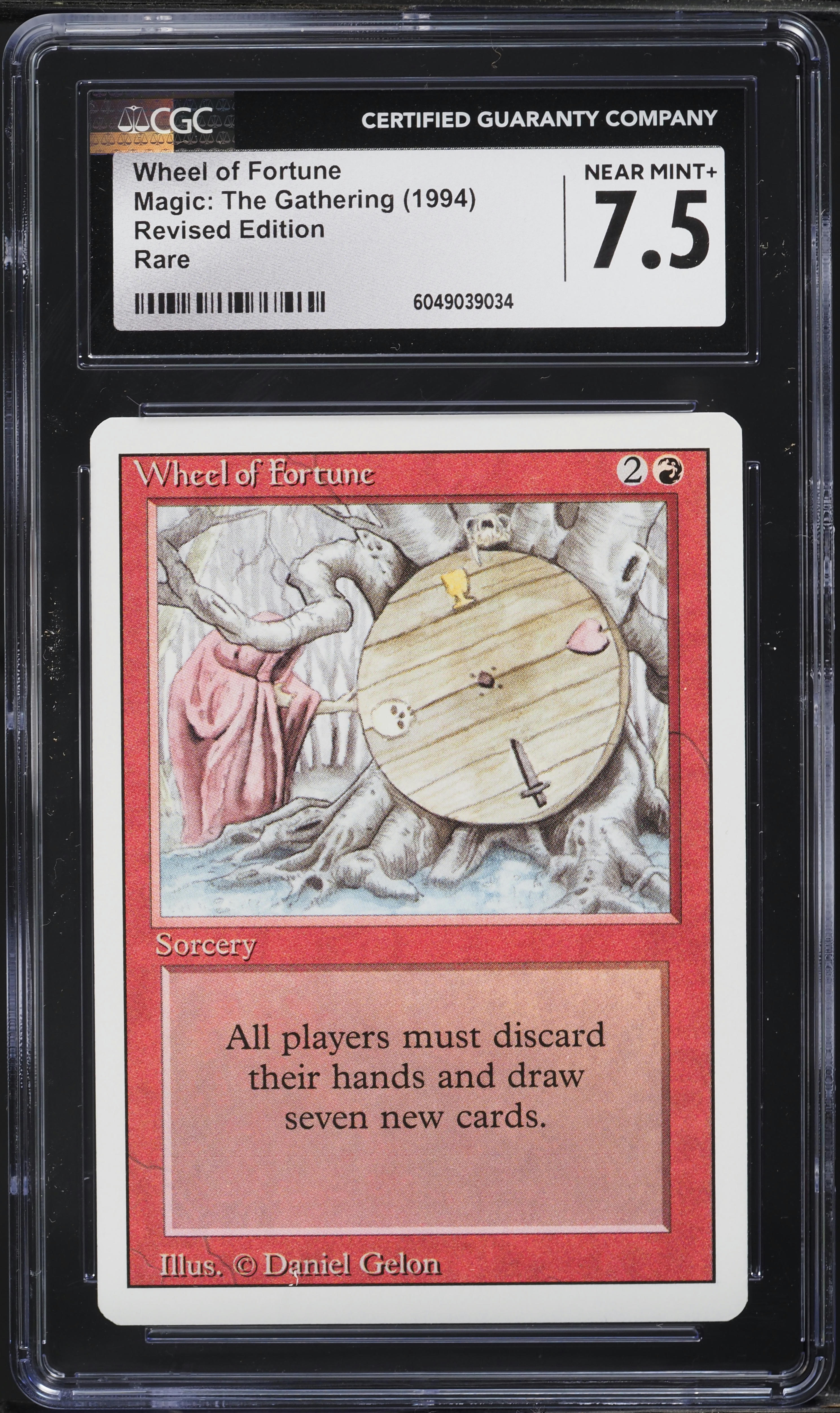 1994 Magic The Gathering MTG Revised Wheel Of Fortune CGC