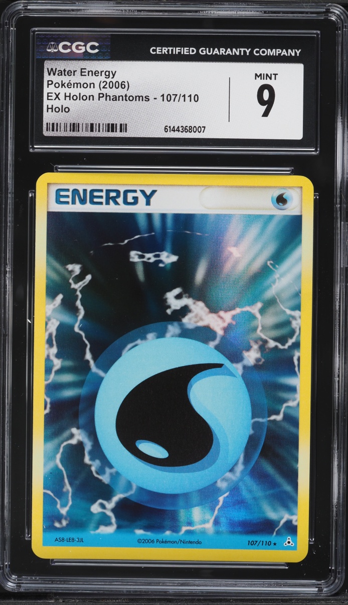 2006 Pokemon EX Holon Phantoms Holo Water Energy #107 CGC 9 MINT