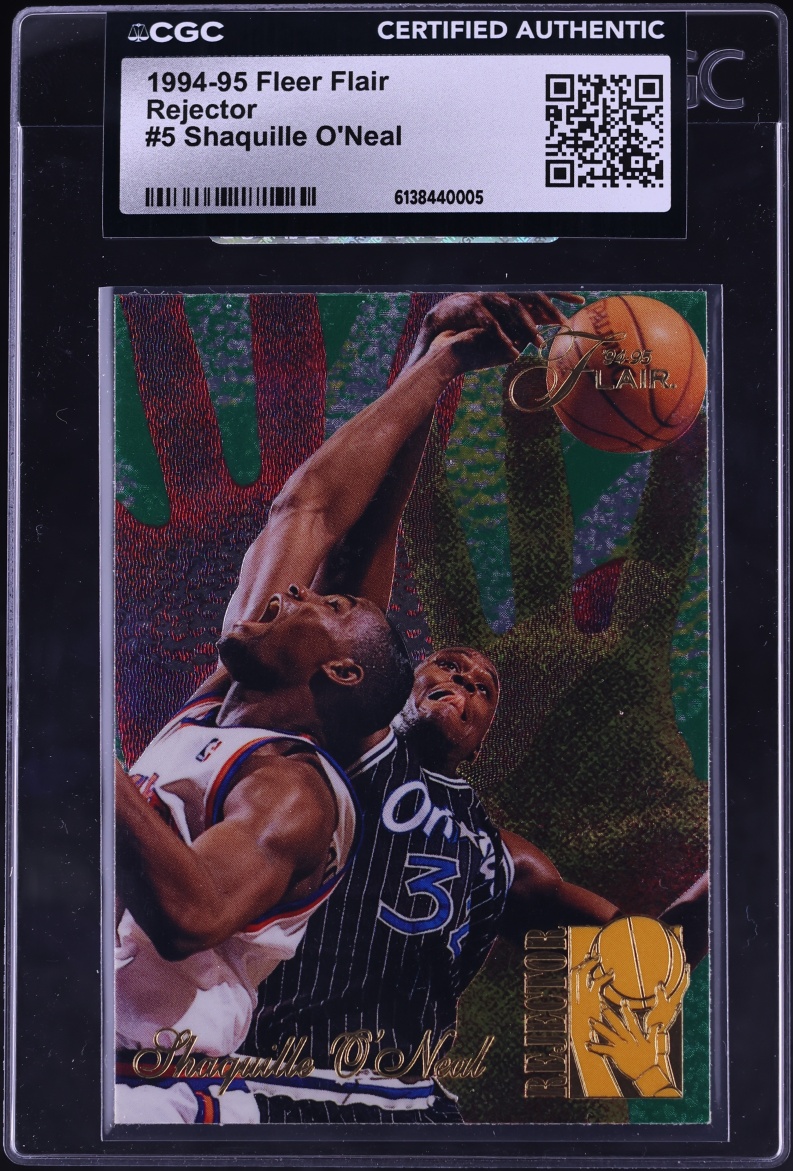 1994 Flair Rejector Shaquille O'Neal #5 CGC AUTH
