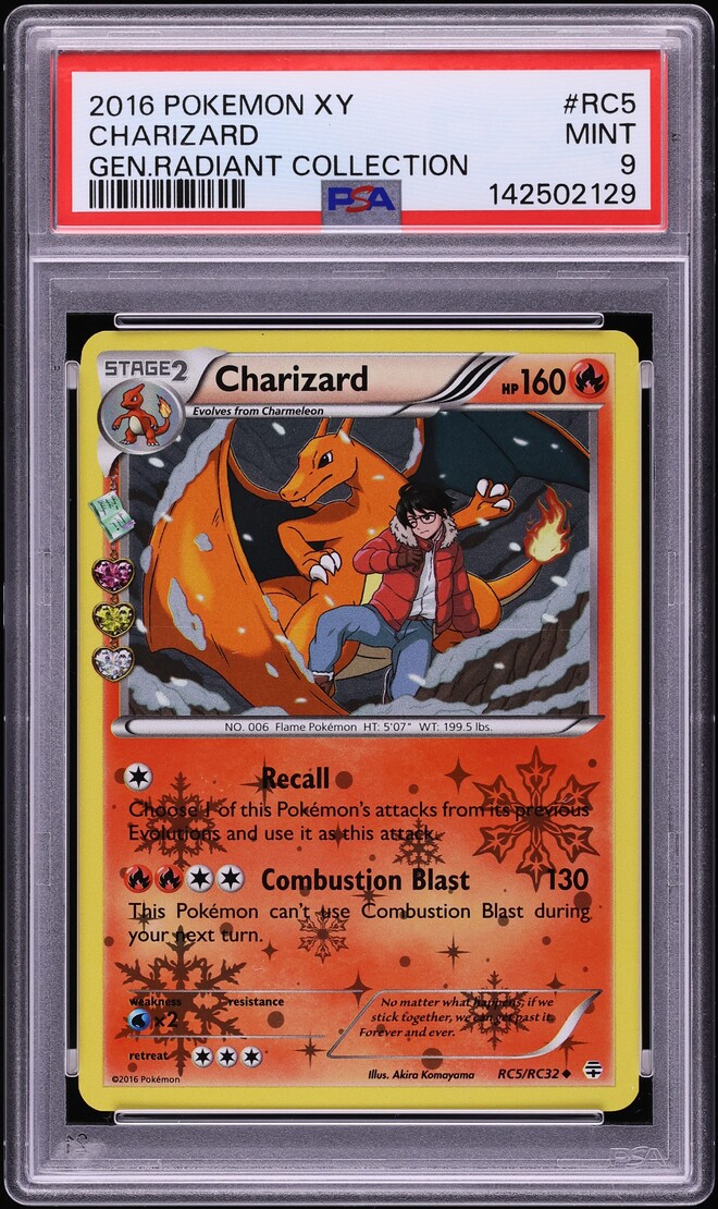 2016 Pokemon XY Generations Radiant Collection Charizard #RC5 PSA 9 MINT