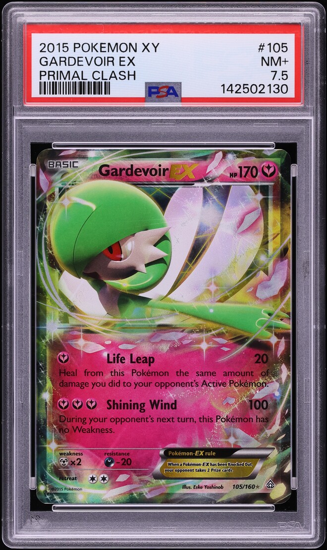 2015 Pokemon XY Primal Clash Gardevoir EX #105 PSA 7.5 NRMT+