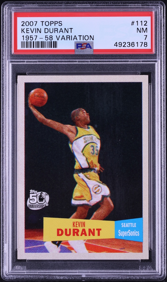 2007 Topps '57 Variation Kevin Durant ROOKIE #112 PSA 7 NRMT