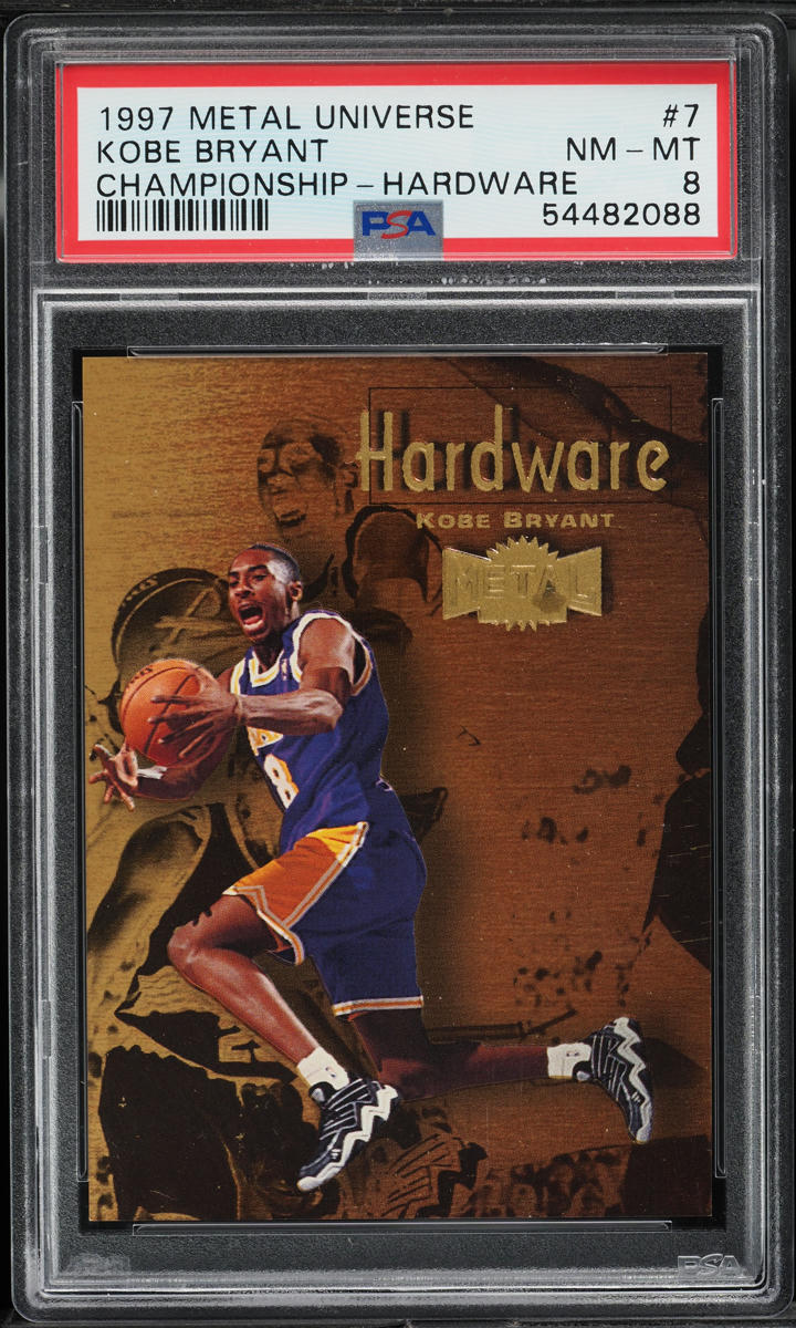 1997 Metal Universe Championship Hardware Kobe Bryant #7 PSA 8 NM