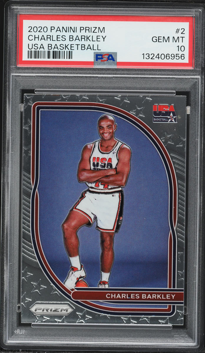 2020 Panini Prizm USA Charles Barkley #2 PSA 10 GEM MINT