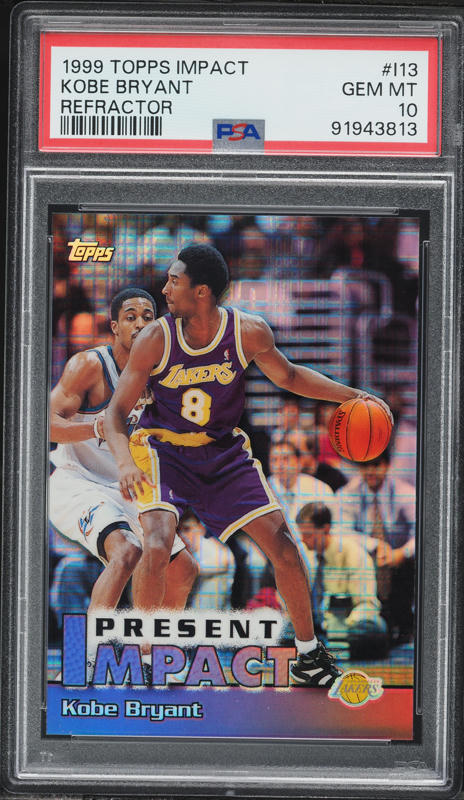 1999 Stadium Club 3X3 Luminous Die-Cut Kobe Bryant #4A PSA 10 GEM