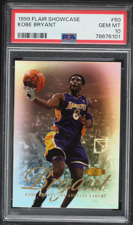 1999 Stadium Club 3X3 Luminous Die-Cut Kobe Bryant #4A PSA 10 GEM