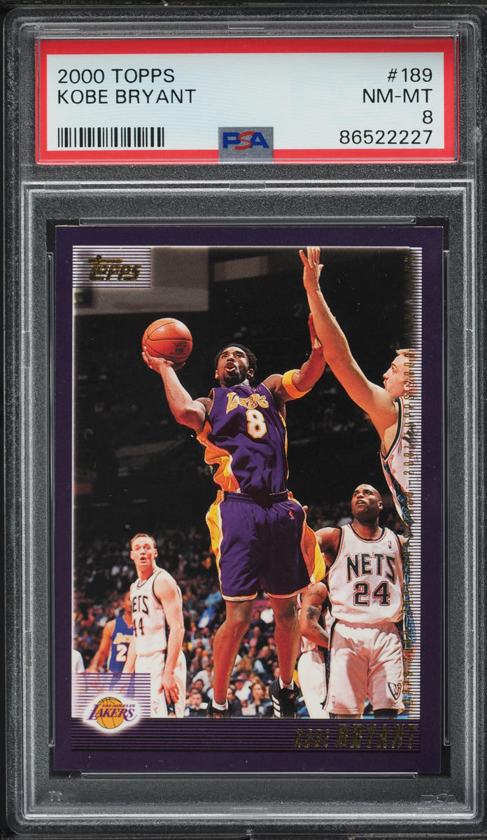 2000 Topps Basketball Kobe Bryant #189 PSA 8 NM-MT
