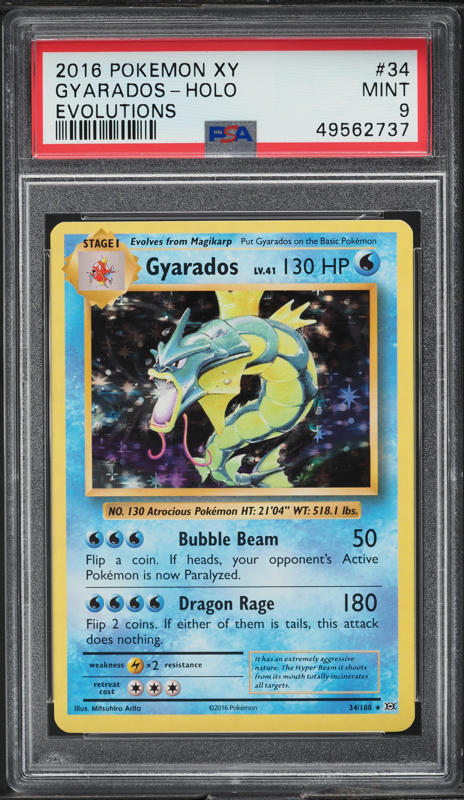2015 Pokemon XY Ancient Origins Holo Gyarados #21 PSA 10 GEM MINT