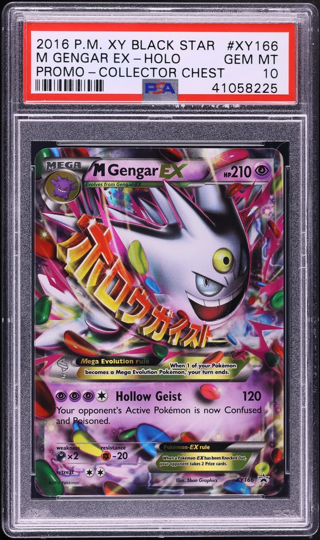 2016 Pokemon XY Promo Collector Chest Holo M Gengar EX #XY166 PSA 10 GEM MINT