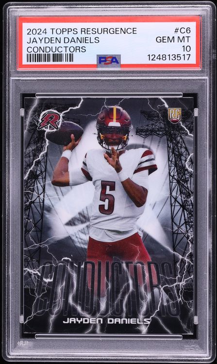2024 Topps Resurgence Conductors Jayden Daniels ROOKIE #C-6 PSA 10 GEM MINT