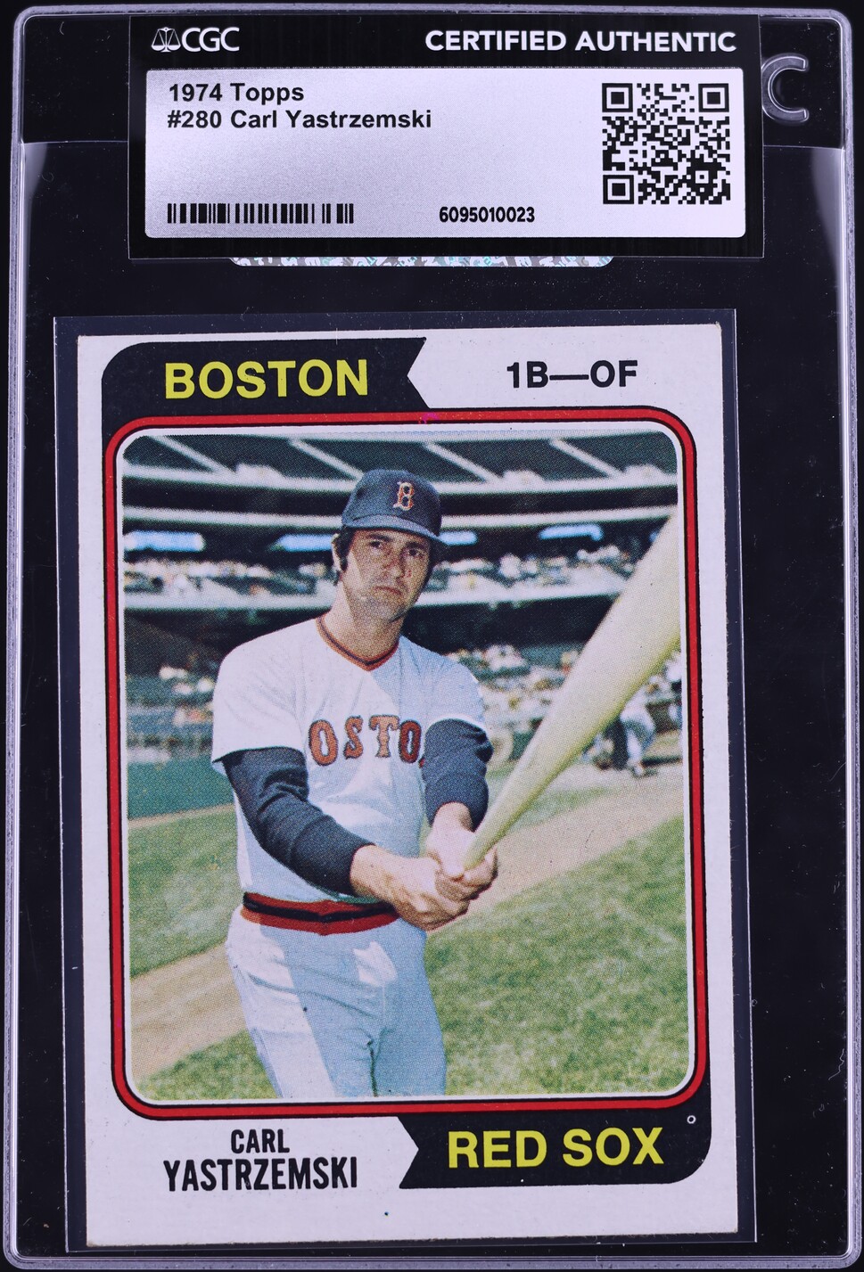 1974 Topps Carl Yastrzemski #280 CGC AUTH