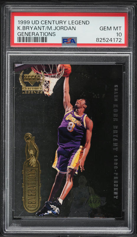 1998 Topps East West Michael Jordan & Kobe Bryant #EW5 PSA 9
