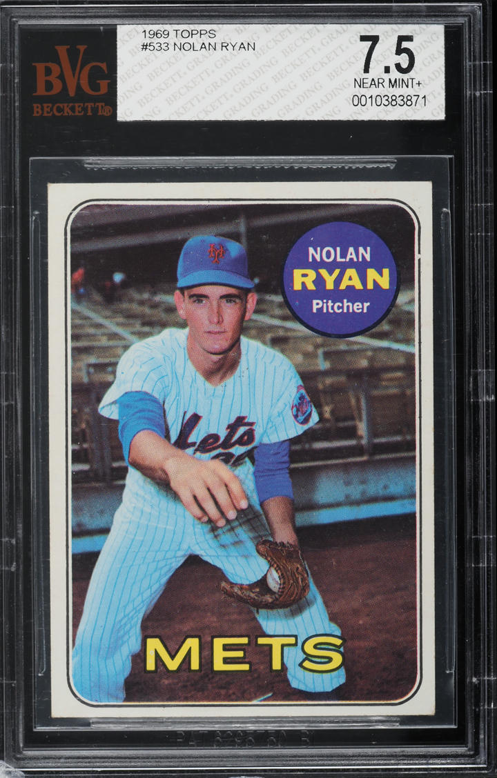 1969 Topps Nolan Ryan #533 BVG 7.5 NRMT+
