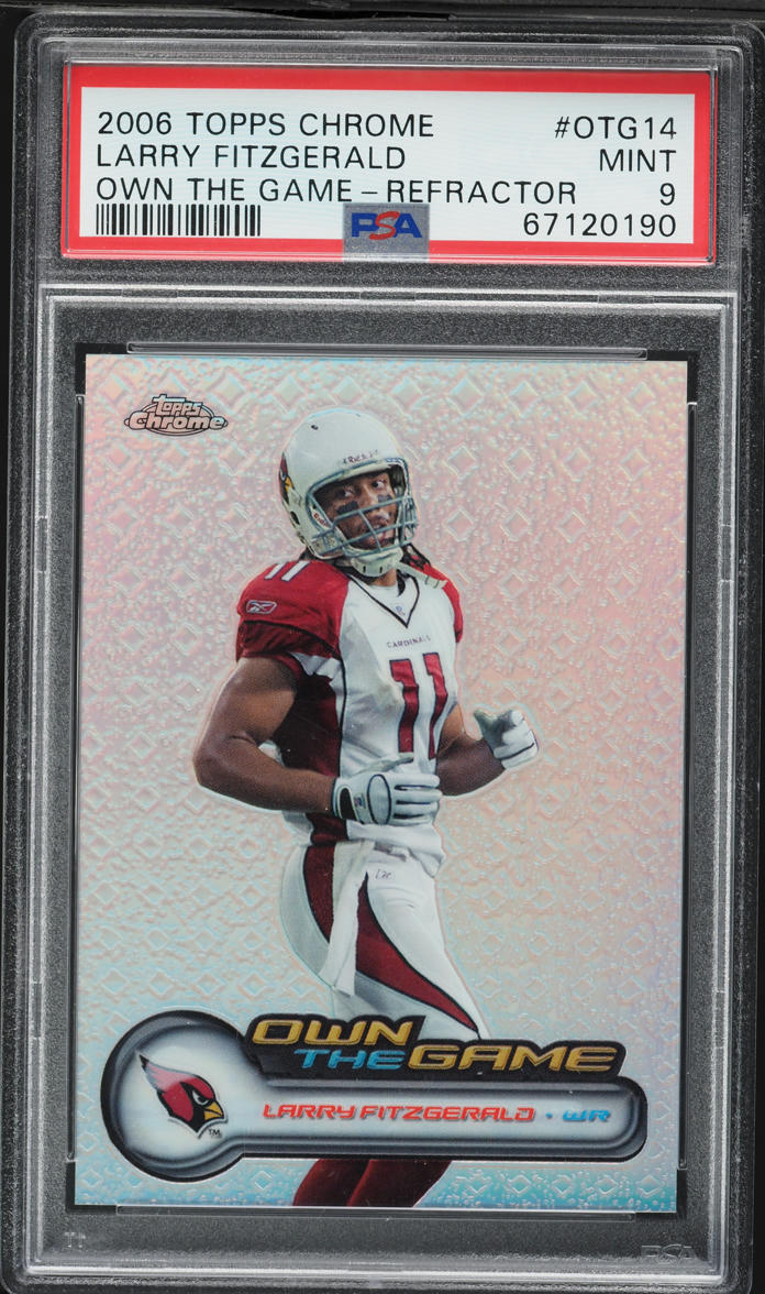 メイプルストーリー　オダイバアイランド　カード 2006 Topps Chrome Own The Game Refractor Larry Fitzgerald /100