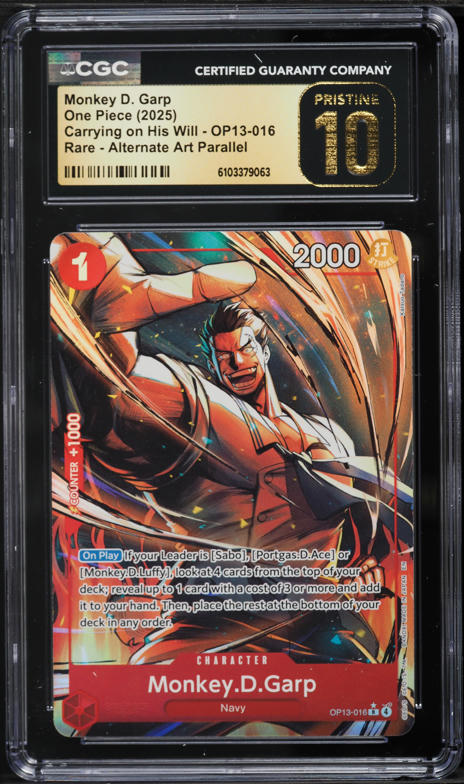 2025 One Piece A Fist Of Divine Speed Alt Art Monkey D. Garp #OP11