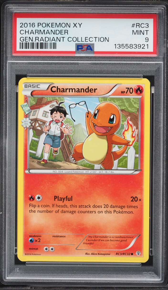 2016 Pokemon XY Generations Radiant Collection Charmander #RC3 PSA 9 MINT