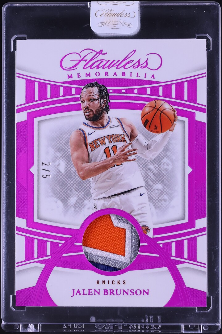 2024 Panini Flawless Fuchsia Jalen Brunson PATCH /5 #FM-JBR
