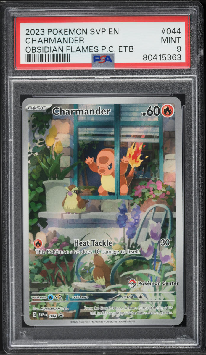 2023 Pokemon Scarlet & Violet Promo Obsidian Flames Center ETB Charmander #44 PSA 9 MINT