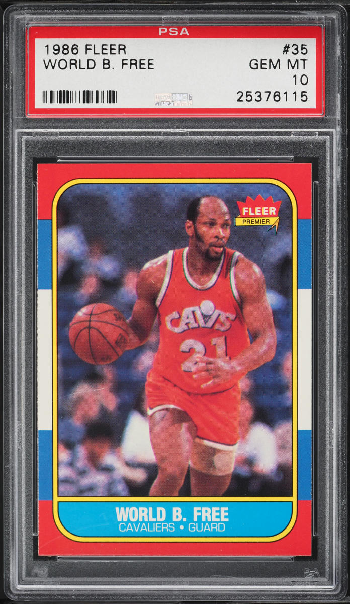 1986 Fleer Basketball World B. Free #35 PSA 10 GEM MINT