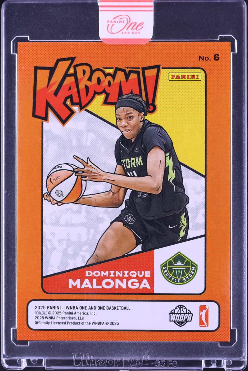 2025 Panini One And One WNBA Kaboom! Dominique Malonga ROOKIE #6