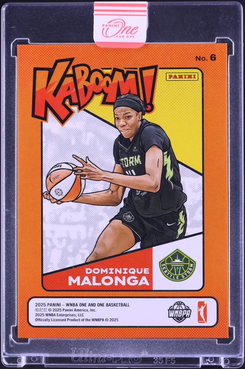 2025 Panini One And One WNBA Kaboom! Dominique Malonga ROOKIE #6