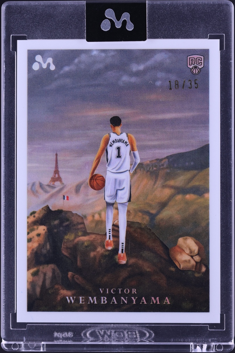 2023 Topps Mercury Embark By Chuck Styles White Refractor Victor Wembanyama ROOKIE /35 #VW-7