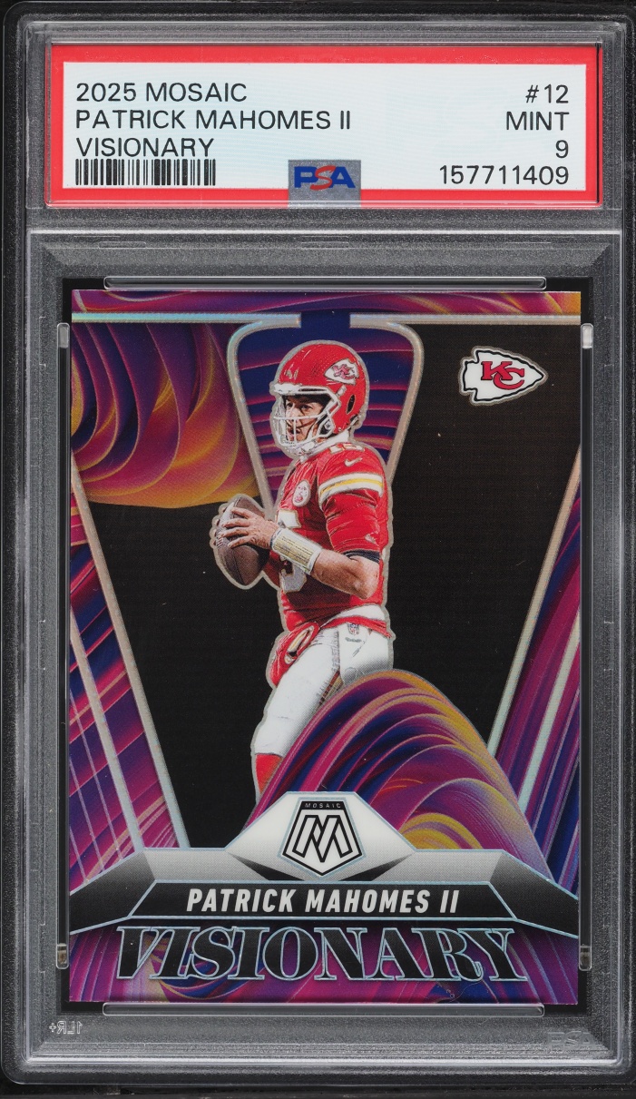 2025 Panini Mosaic Visionary Patrick Mahomes II #12 PSA 9 MINT