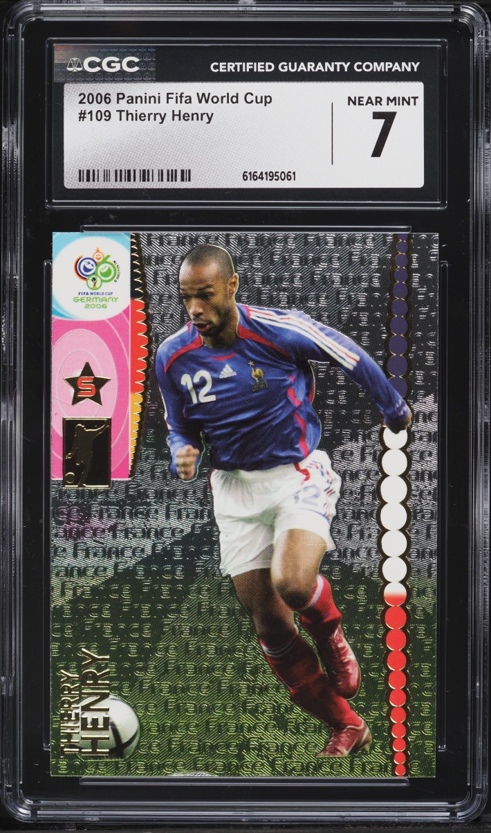 2006 Panini FIFA World Cup Thierry Henry #109 CGC 7 NRMT