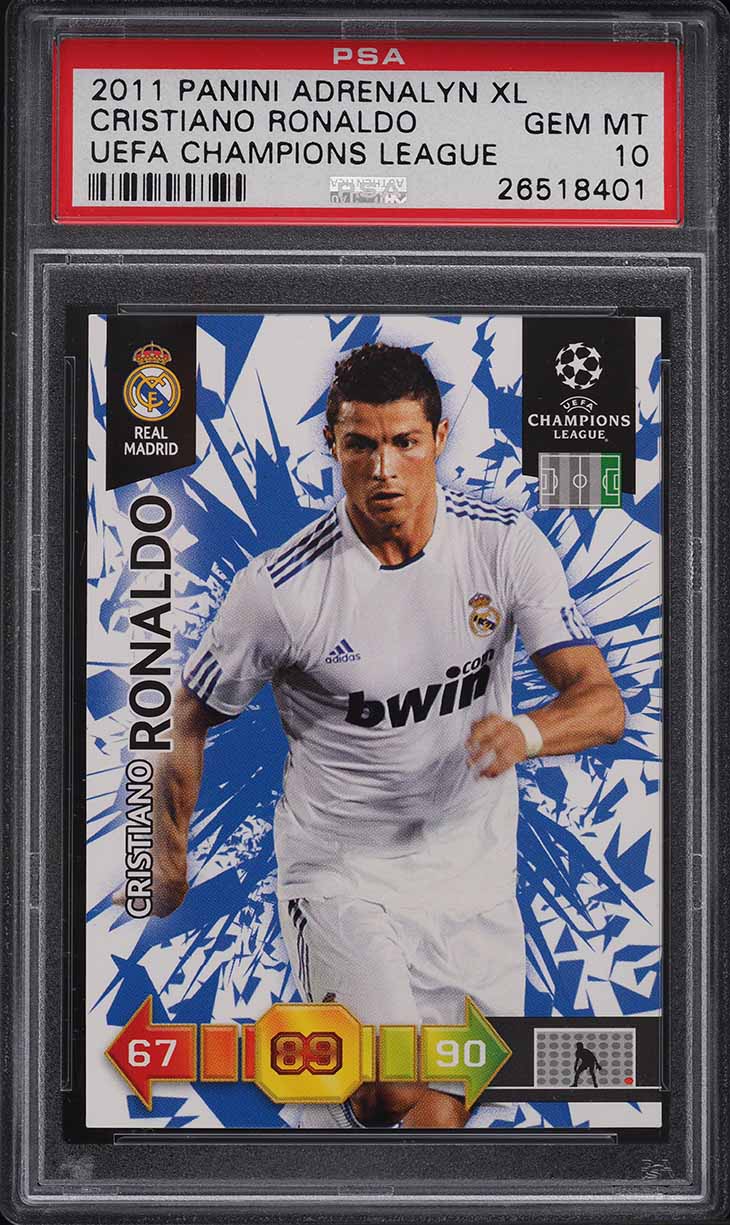 2011 Panini Adrenalyn Xl UEFA Cristiano Ronaldo PSA 10 GEM MINT
