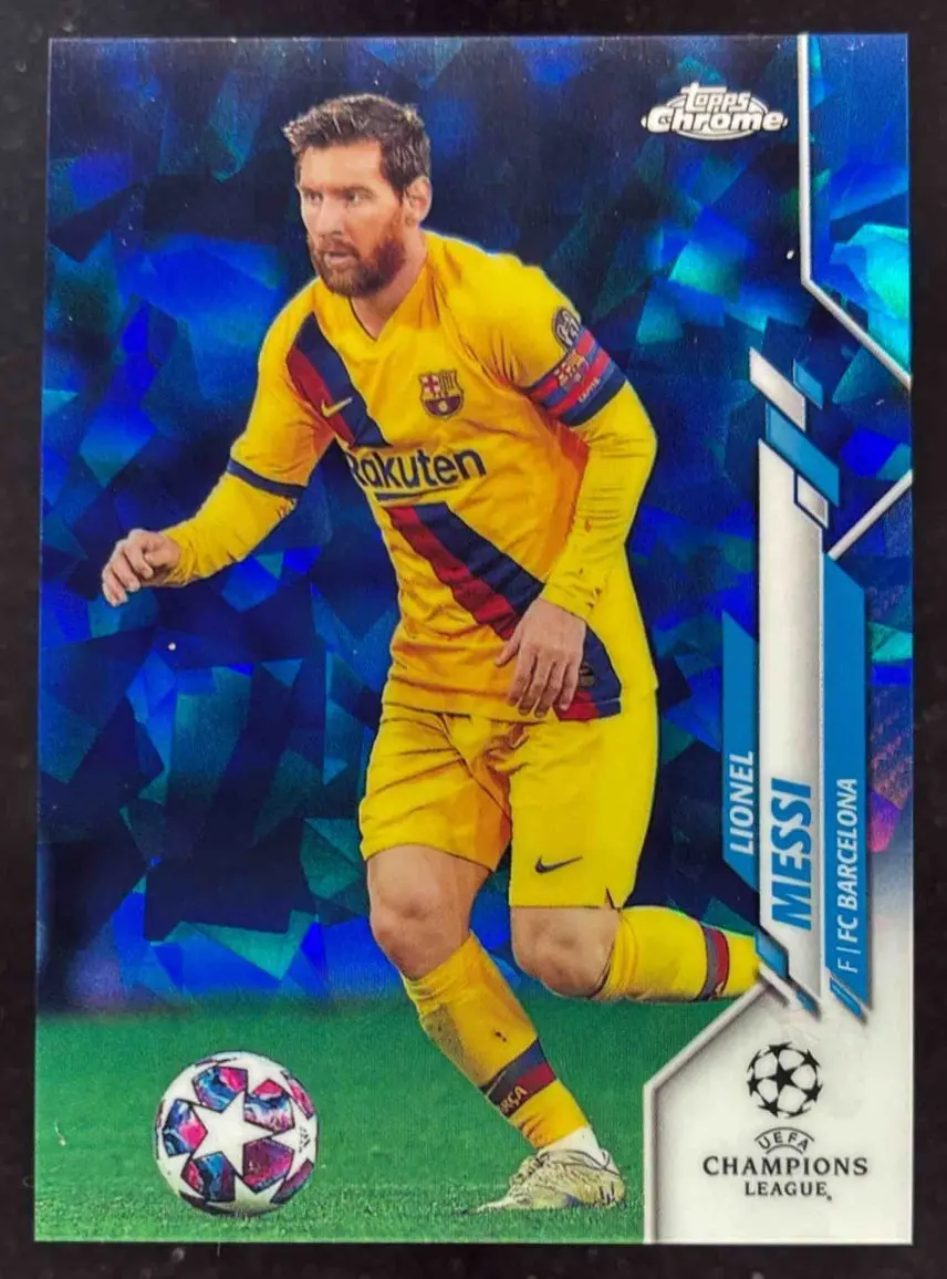 2019 Topps Chrome Sapphire UEFA Champions League #1 Lionel Messi