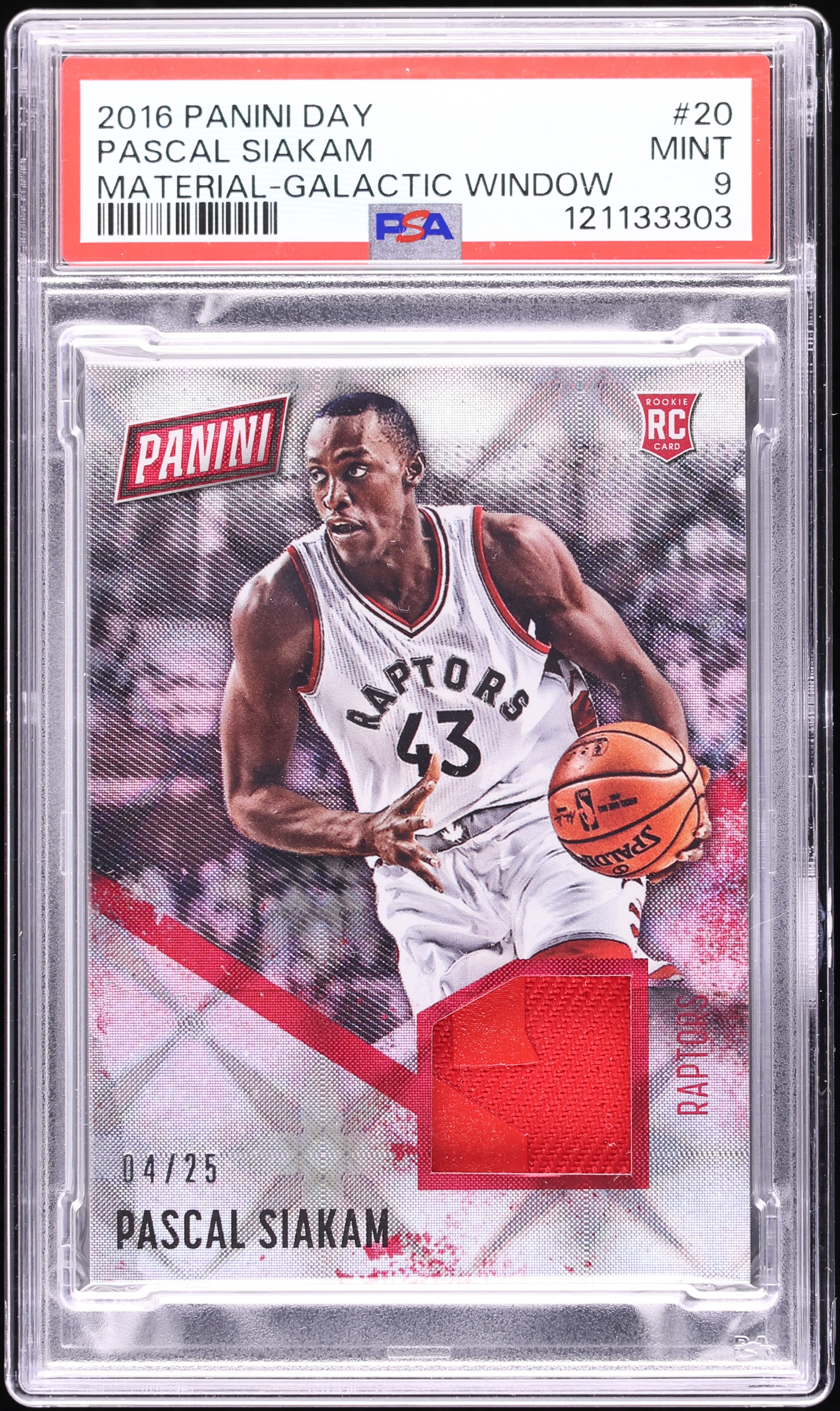 Pascal Siakam RPA 25枚限定 rookie patch サイン Pascal Siakam RPA 25枚限定 rookie patch サイン