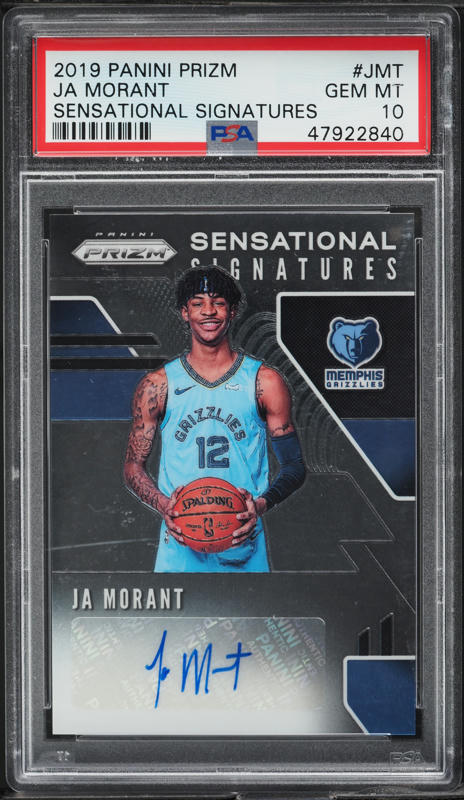 2019 Panini Status Ja Morant ROOKIE #28 PSA 10 GEM MINT on