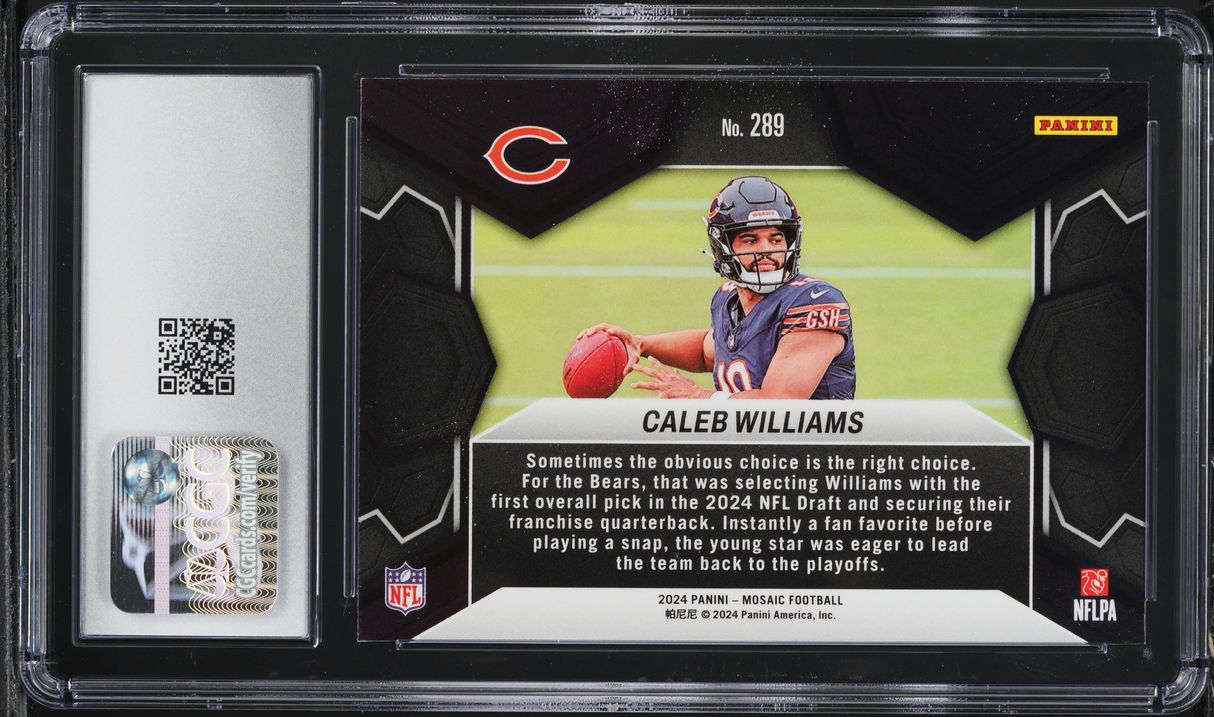 2024 Panini Mosaic Caleb Williams ROOKIE #289 CGC 10 GEM MINT